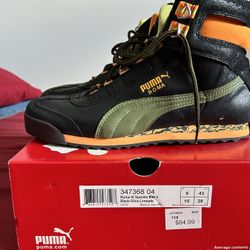 PUMA Roma Hi Speckle Black/Olive Green/Orange *deadstock* New with box Men’s Size 10