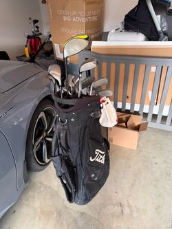 Complete Golf Set – King Cobra Irons, Nike Vapor Driver, Titleist Bag + Accessories