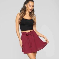Medium burgundy skirt