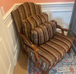 Arm Chair Upholstered Living Room Accent Chair Couch Chair - Cushioned Chair