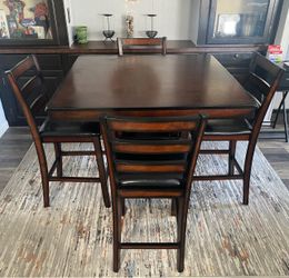 5 piece dining table with chairs