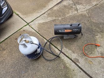 Propane heater & new tank works good $60 firm