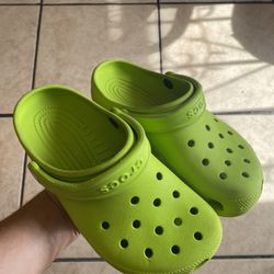 Size 4 Green Crocs