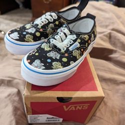 Size 11 Kids Vans Glow In The Dark Shoe