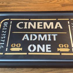 Light Up Movie Sign 