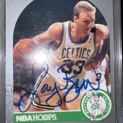 Larry Bird 1990-91 NBA Hoops Auto
