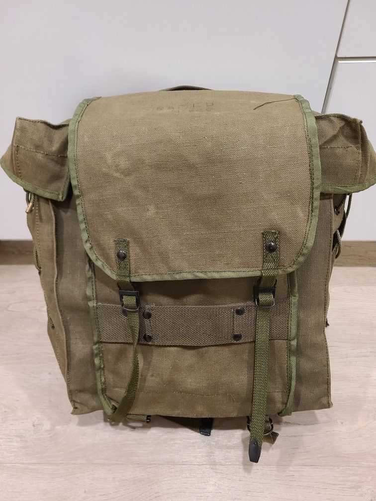 Italian Alpini Mountain Canvas Backpack Rucksack