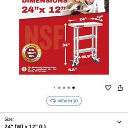 Stainless Steel Work Table 