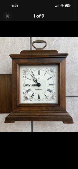 Vintage Seth Thomas 8 Day Bracket Mantel Clock Model Strike KEYWOUND Tested