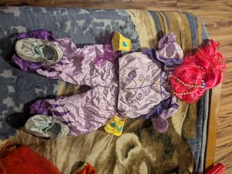 Kids Genie Halloween Costume with Wig and Shoes