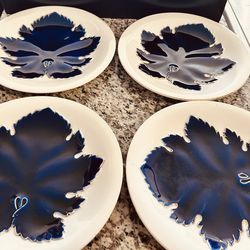 Antique Flow Blue Waechtersbach Plates