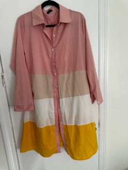 Multicolored shirt dress