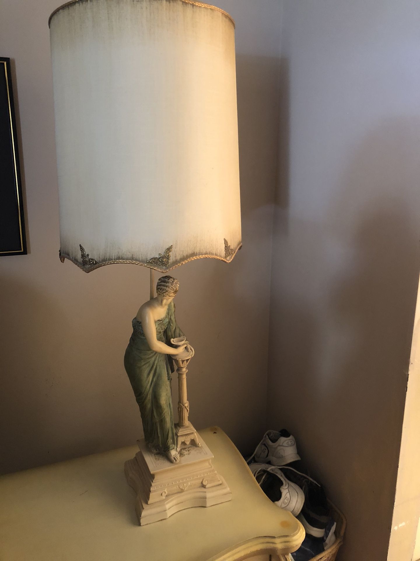 Antique ceramic figurine lamps (2)