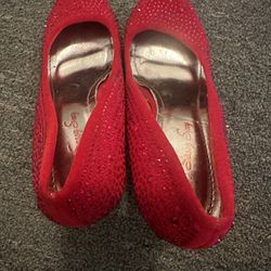 Sparkling Red High Heels 