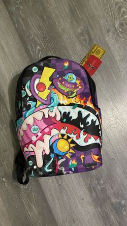 Sprayground backpack mad scientists brings tags