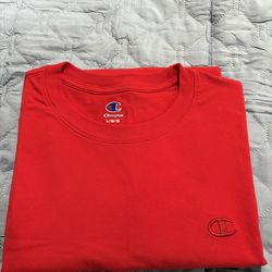 Red Champ shirt size large