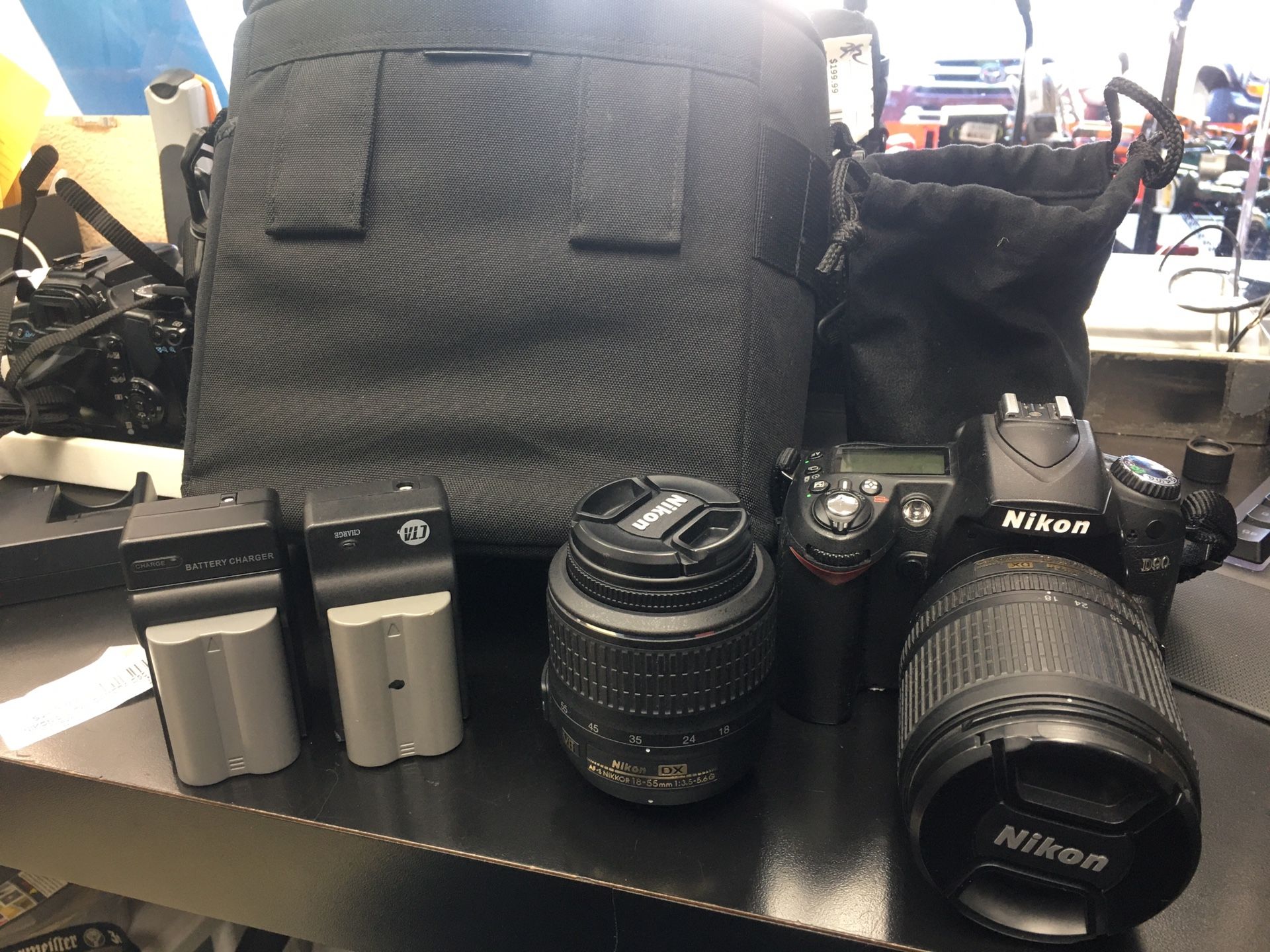 Nikon D90 DSLR Camera With Extras