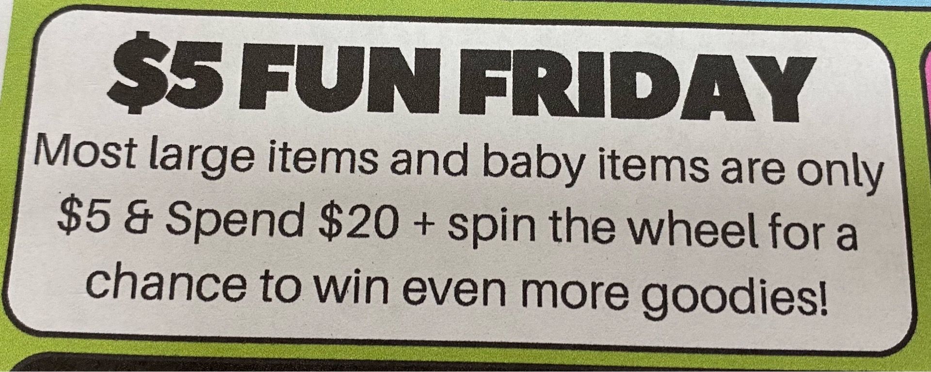 Fun Friday Sale