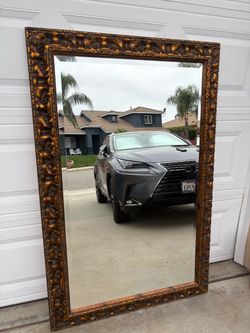 Large Ornate Gold Framed Wall Mirror