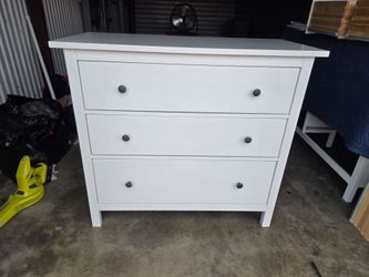 IKEA Hemnes White 3-Drawer Dresser