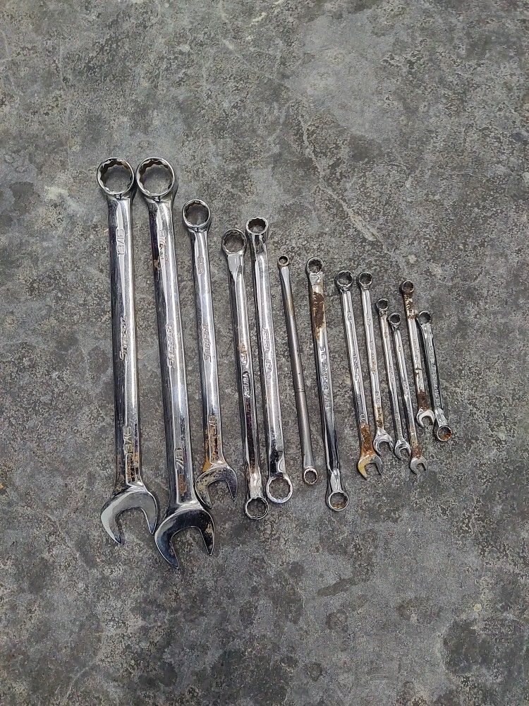 Lot Of 13 Used Snap On Wrenches