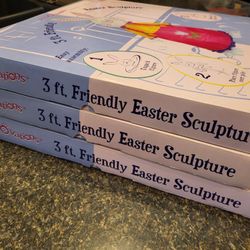 Friendly Easter Sculptures 3 ft tall $12 for one or $30 for all three