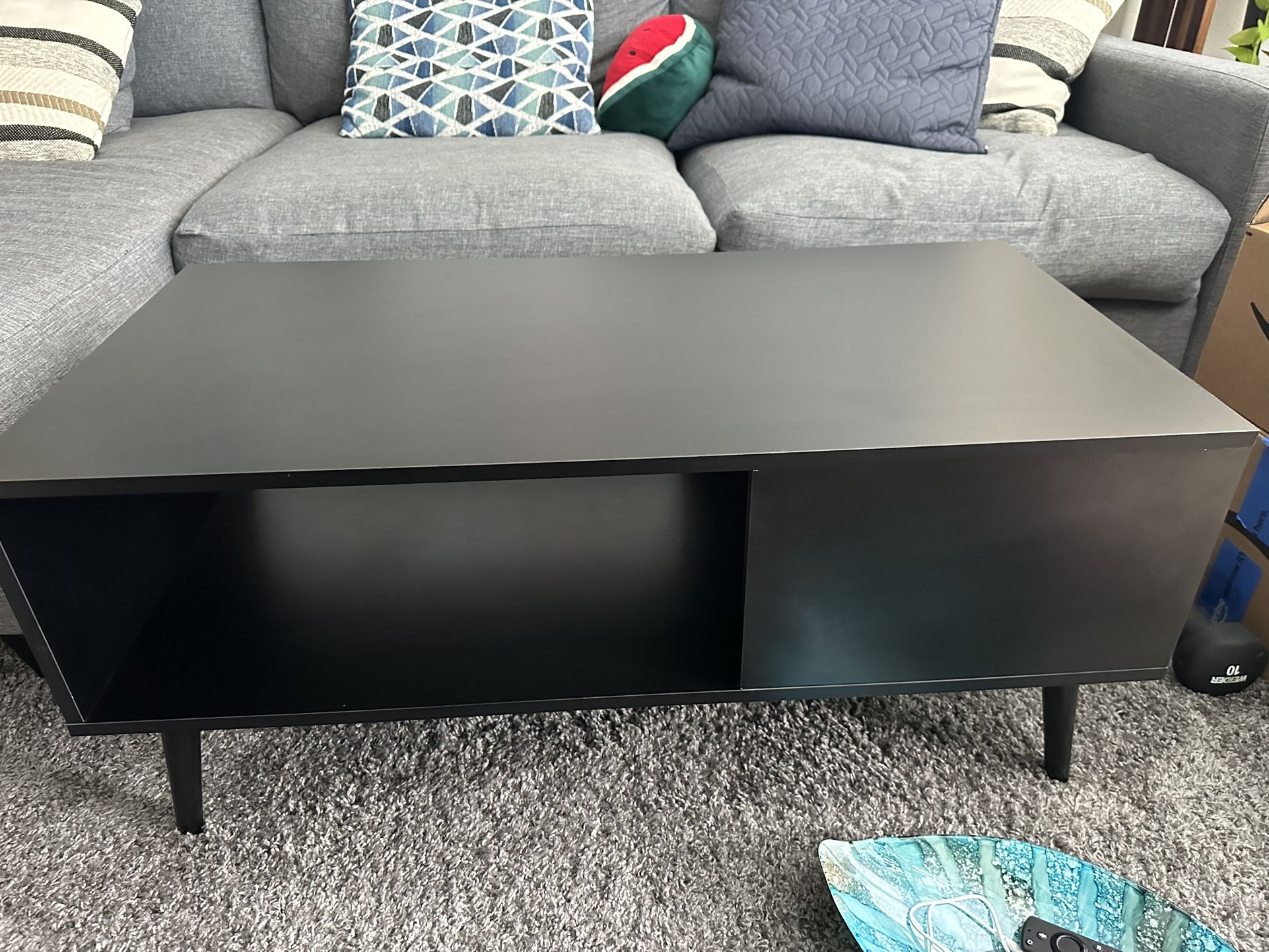 Black Coffee Table - Mid century Modern 