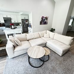 Beige Cloud Performance Sectional