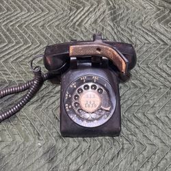 Rotary Desktop Telephone Black