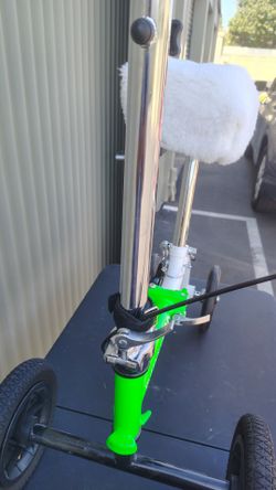 Knee Scooter with Sheepskin Pad Cover