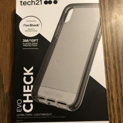 Evo Check, Flex-shock, iPhone X cover, tech 21, black