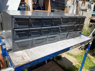 22 drawers cabinet dim 34”x12”x10”
