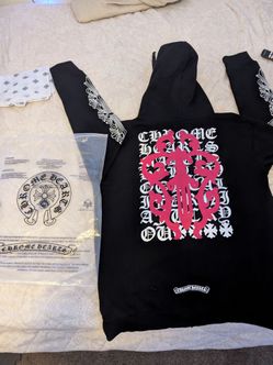 Chrome Hearts Black Graphic Zip-Up Hoodie
