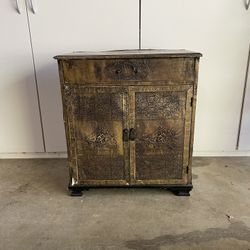 Small copper-clad cabinet