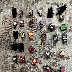 Marvel & DC croc charms 