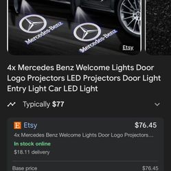 Mercedes Benz Welcome Entry Benz Logo Puddle Door Lights 2017
