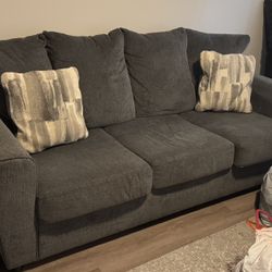 Dark Grey Couch Excellent Condition