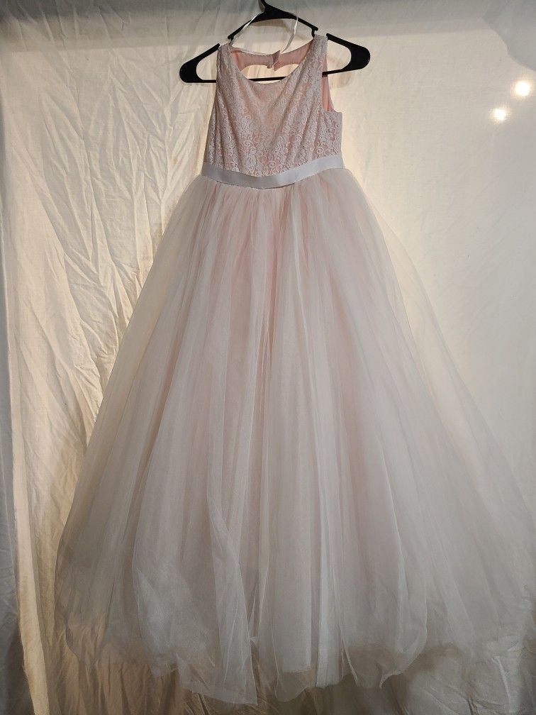 David's Bridal Ball Gown Flower Girl Dress 