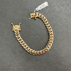 14k Cuban Link Bracelet 