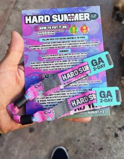 Hard Summer wristbands