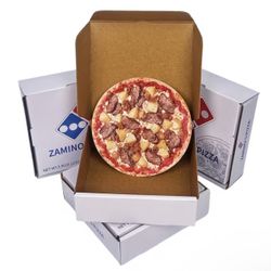 50 pc Thick Packaging Paper Box Pizza Design Pattern