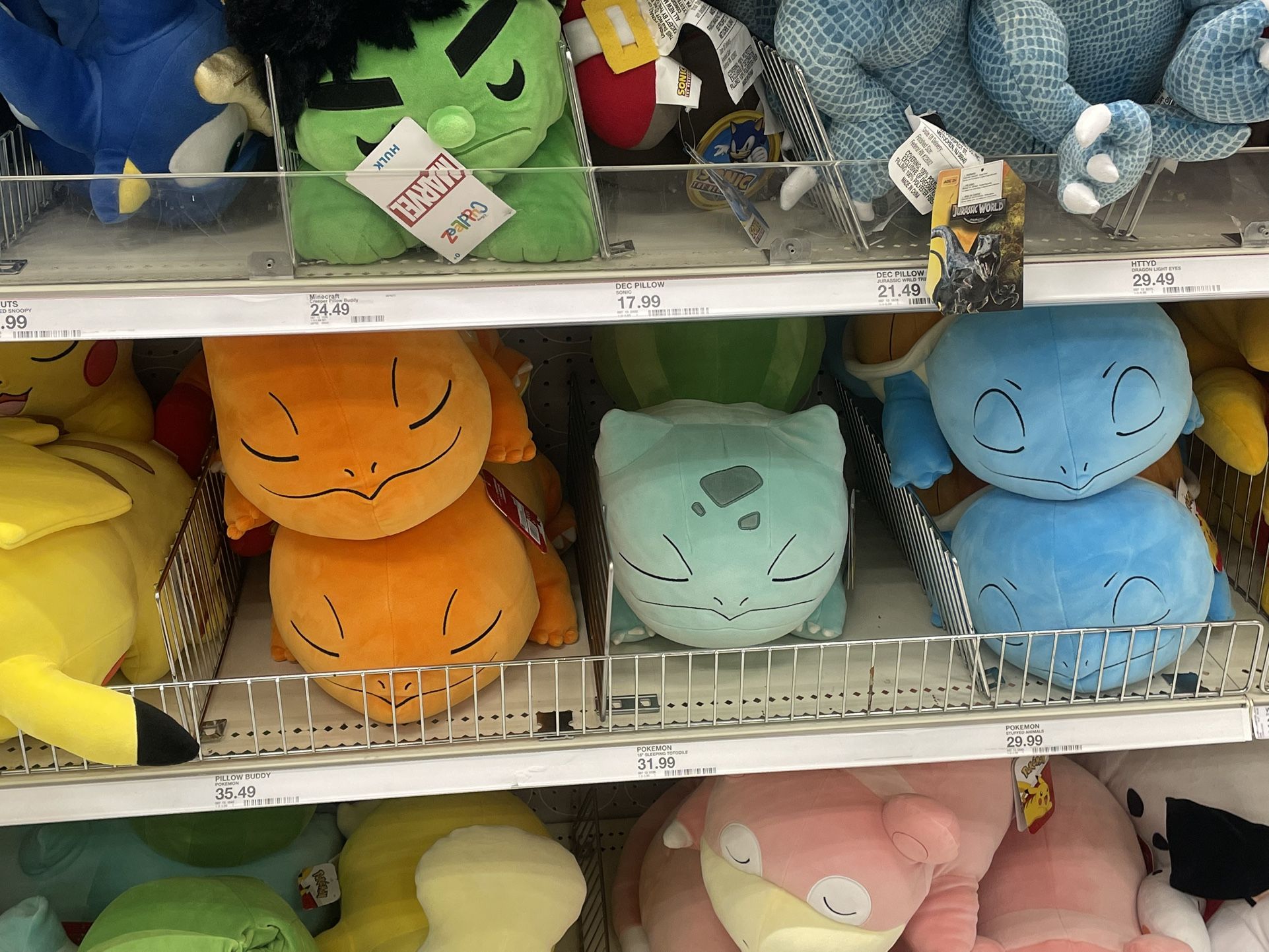 Brand New! Pokemon Sleeping Kids’ 18” Plush Buddies!