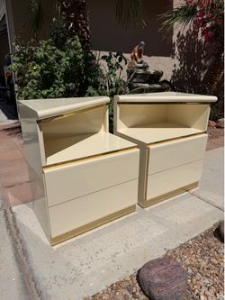 White MCM Nightstands ✨
