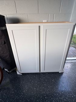 White Shaker Base Cabinet Two Door