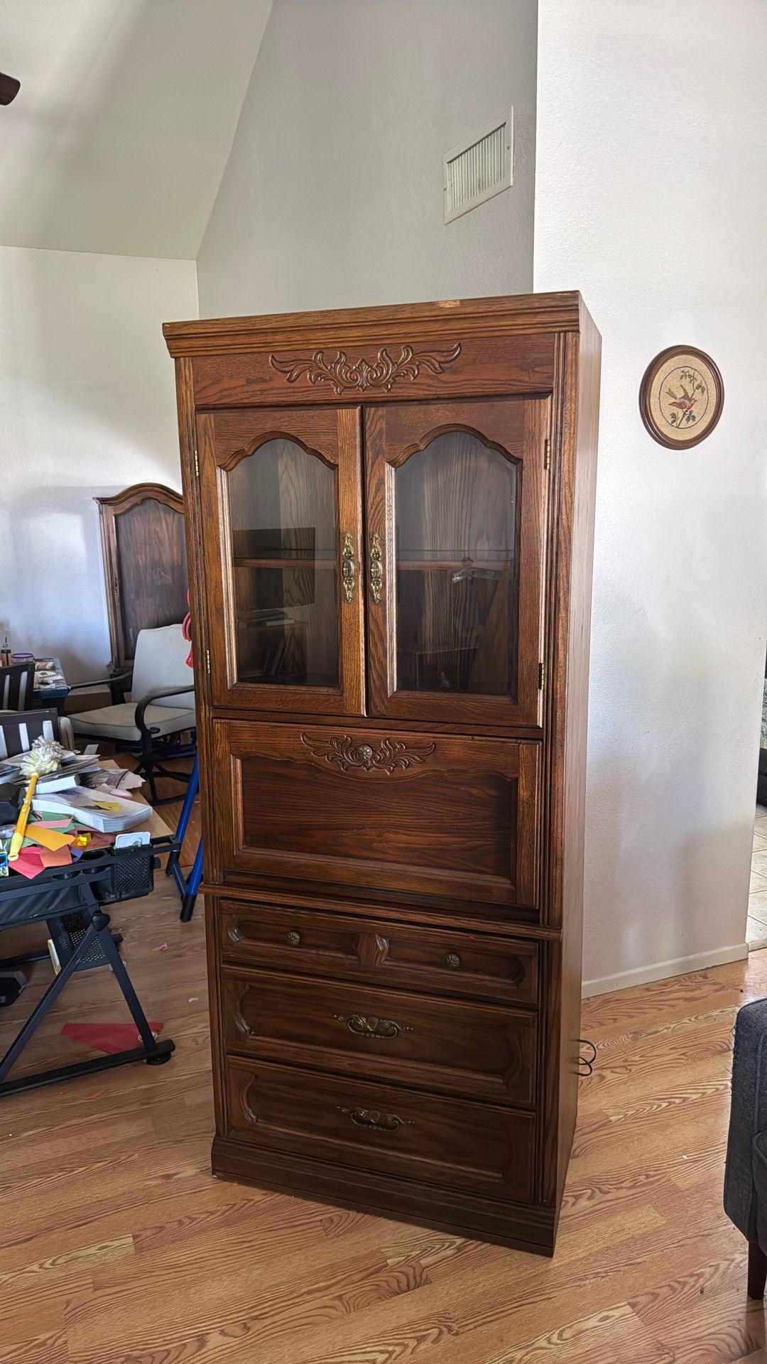 Tall Hardwood Secretary