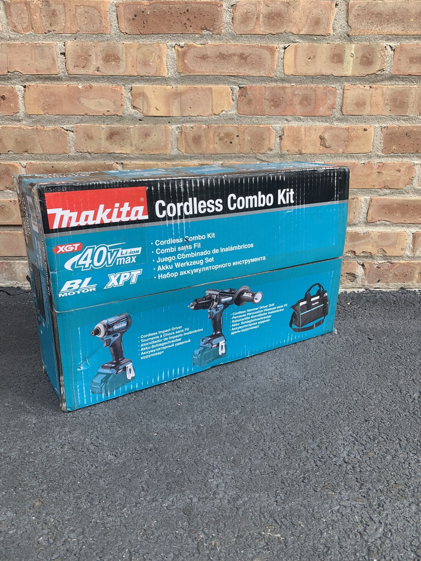New Makita Brushless 40V Max Hammer Driver-Drill/Impact Driver Combo Kit