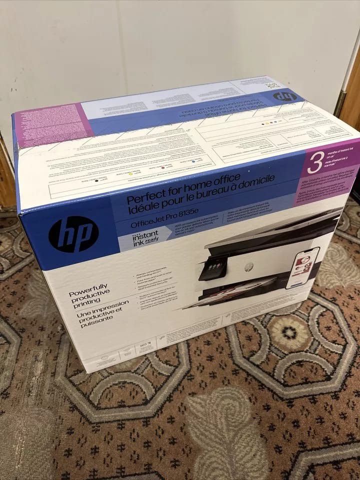 Hp Printer New With 3 Months Of Free Ink