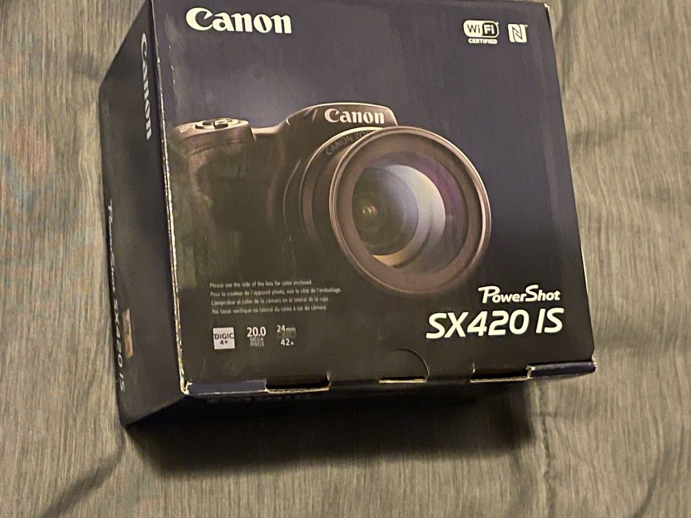 Canon PowerShot SX420 IS 20MP Digital Camera in Black NEW 