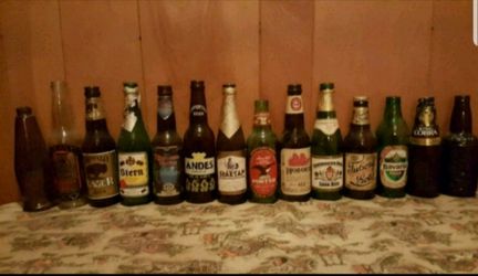 Vintage 1970's Beer Bottle/Can Collection