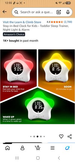 Kids Light Up Alarm Clock